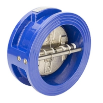 Обратный клапан двухстворчатый межфланцевый REON тип RSV32-T DN150 PN16